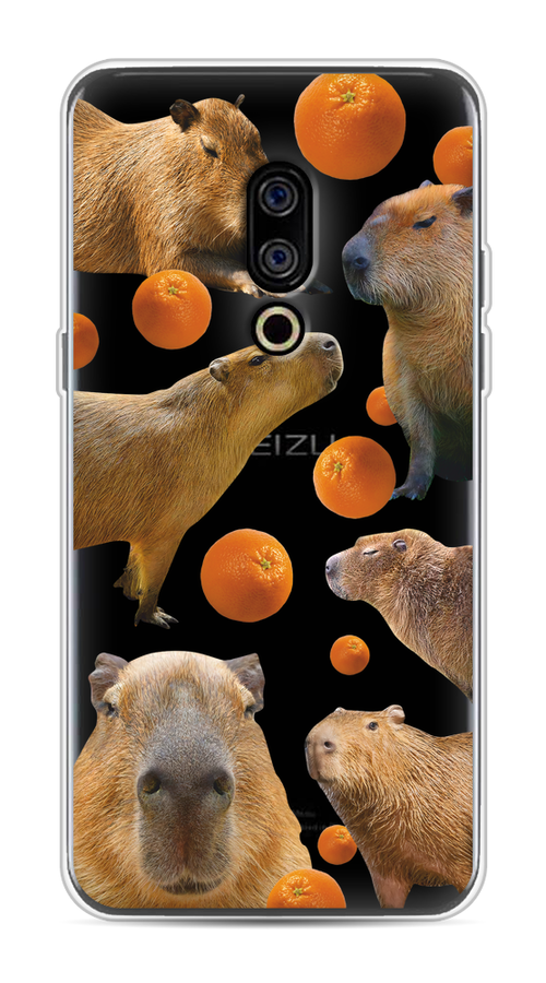 

Чехол на Meizu 15 "Капибара и апельсины", Бежевый;оранжевый, 72650-1
