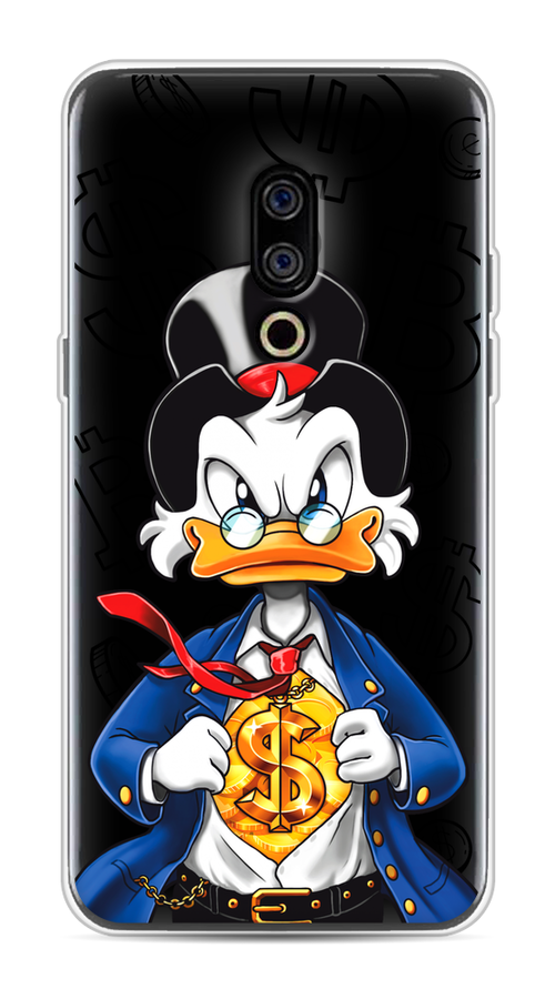 

Чехол на Meizu 15 "Scrooge Goldman", Черный;белый;синий, 72650-1