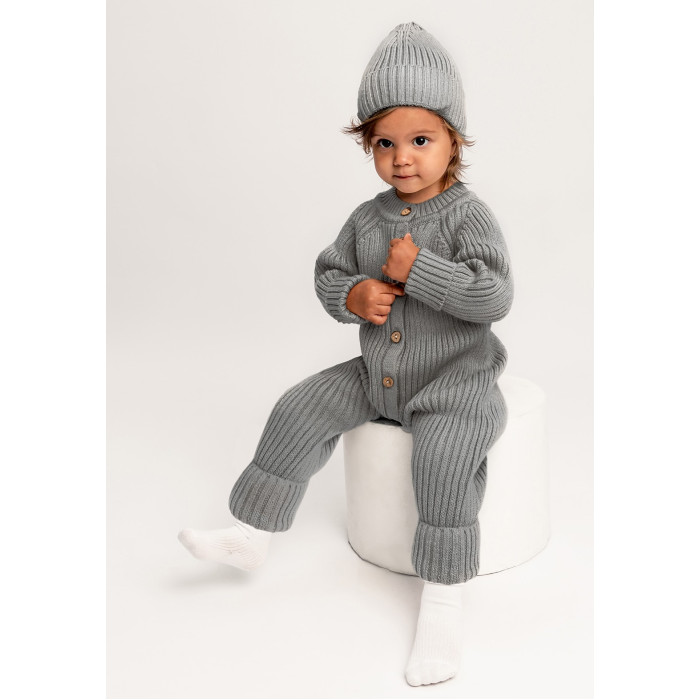 Комбинезон детский Amarobaby AB-OD22-PLT5, серый, 80