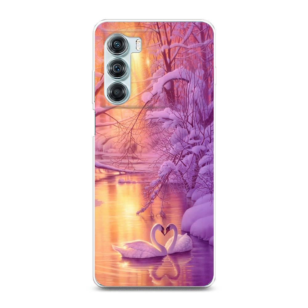 

Чехол на Motorola Moto Edge S30 "Зима 1", Фиолетовый;желтый, 243050-2