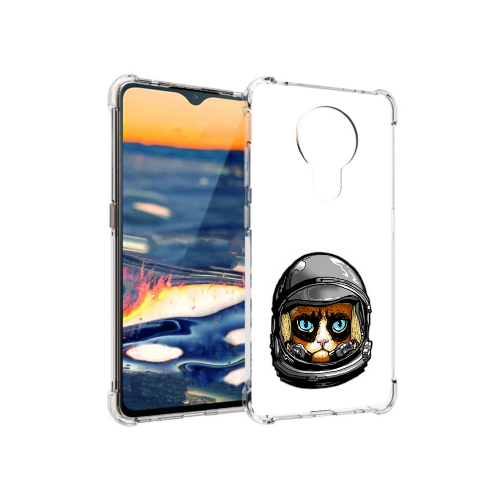 

Чехол MyPads Tocco для Nokia 5.3 кот космонавт (PT227052.106.400), Прозрачный, Tocco