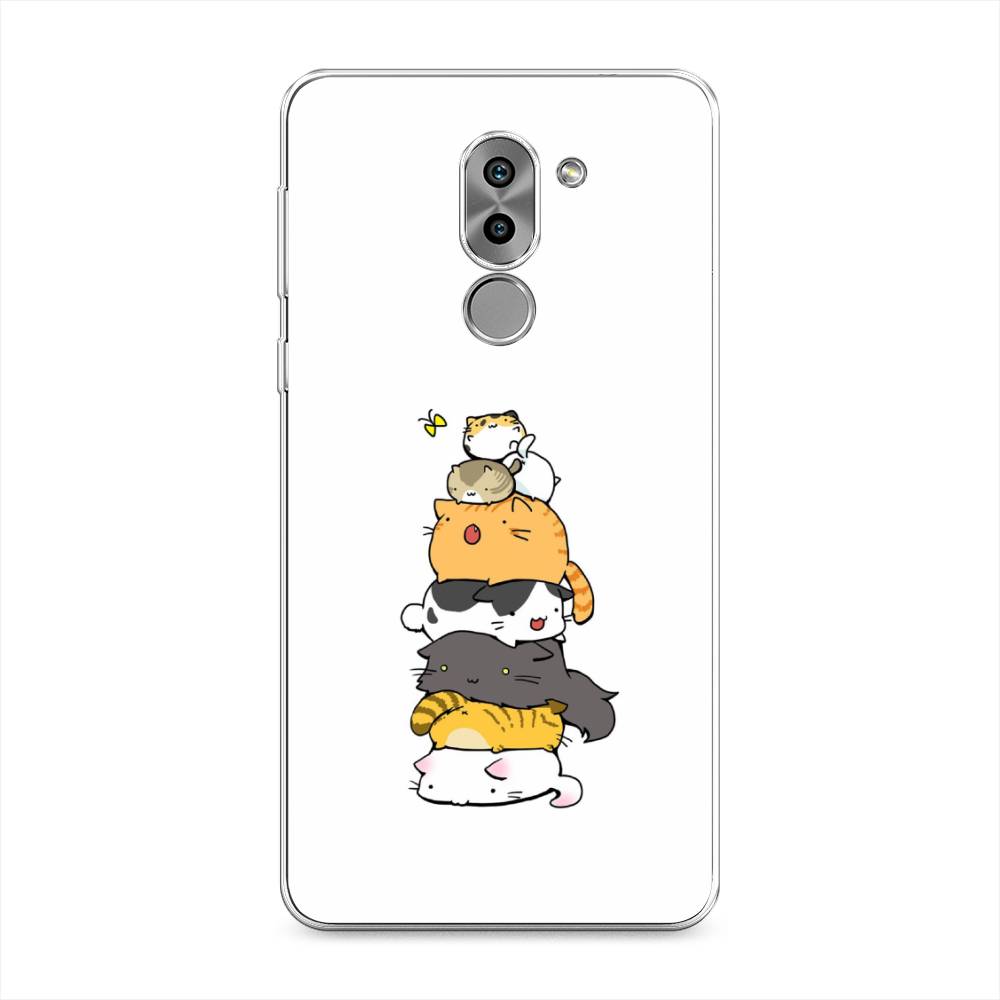 

Чехол Awog на Honor 6X "Бутерброд из котиков", Разноцветный, 60750-10
