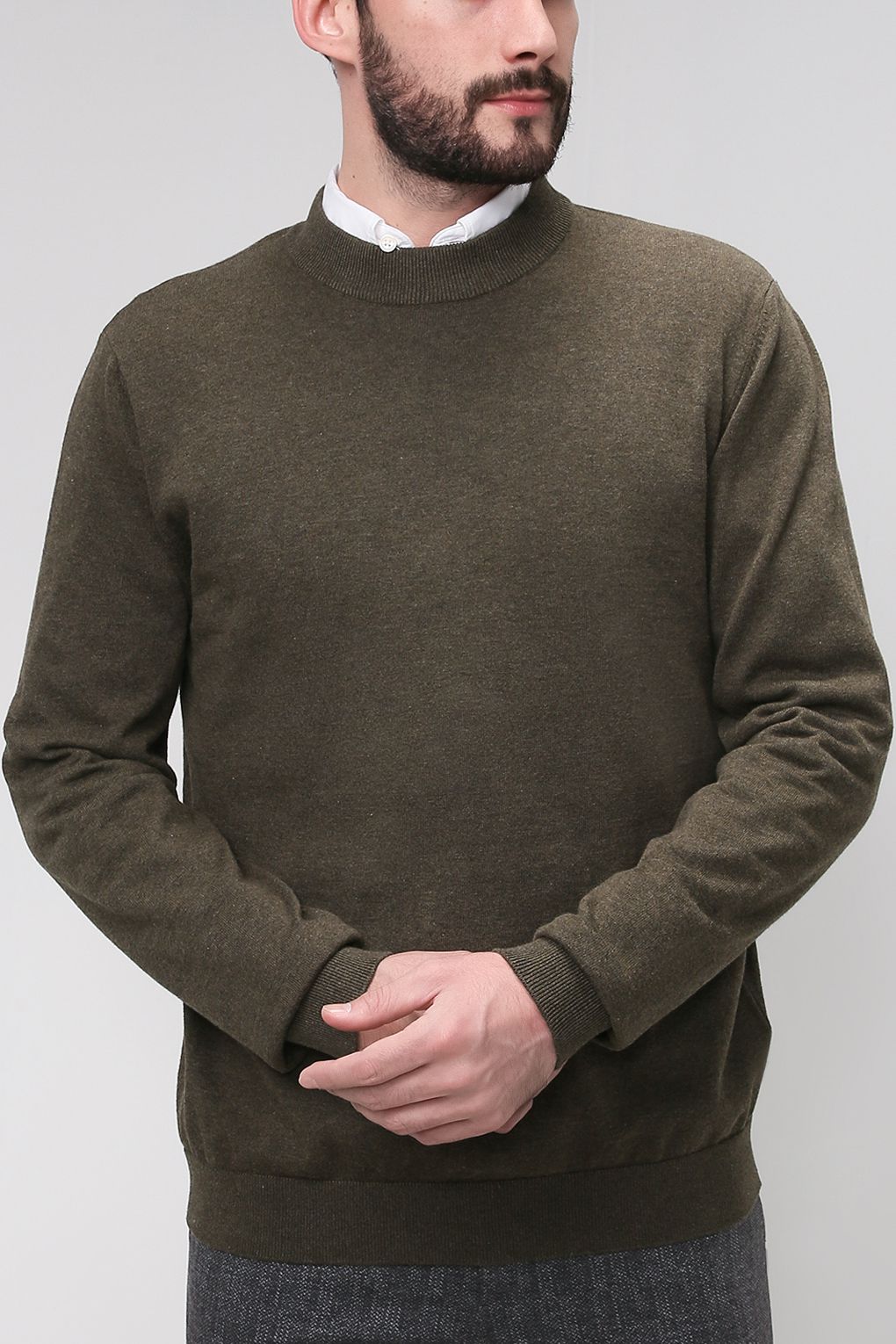 

Джемпер мужской Esprit Edc 081CC2I304 хаки 2XL, 081CC2I304