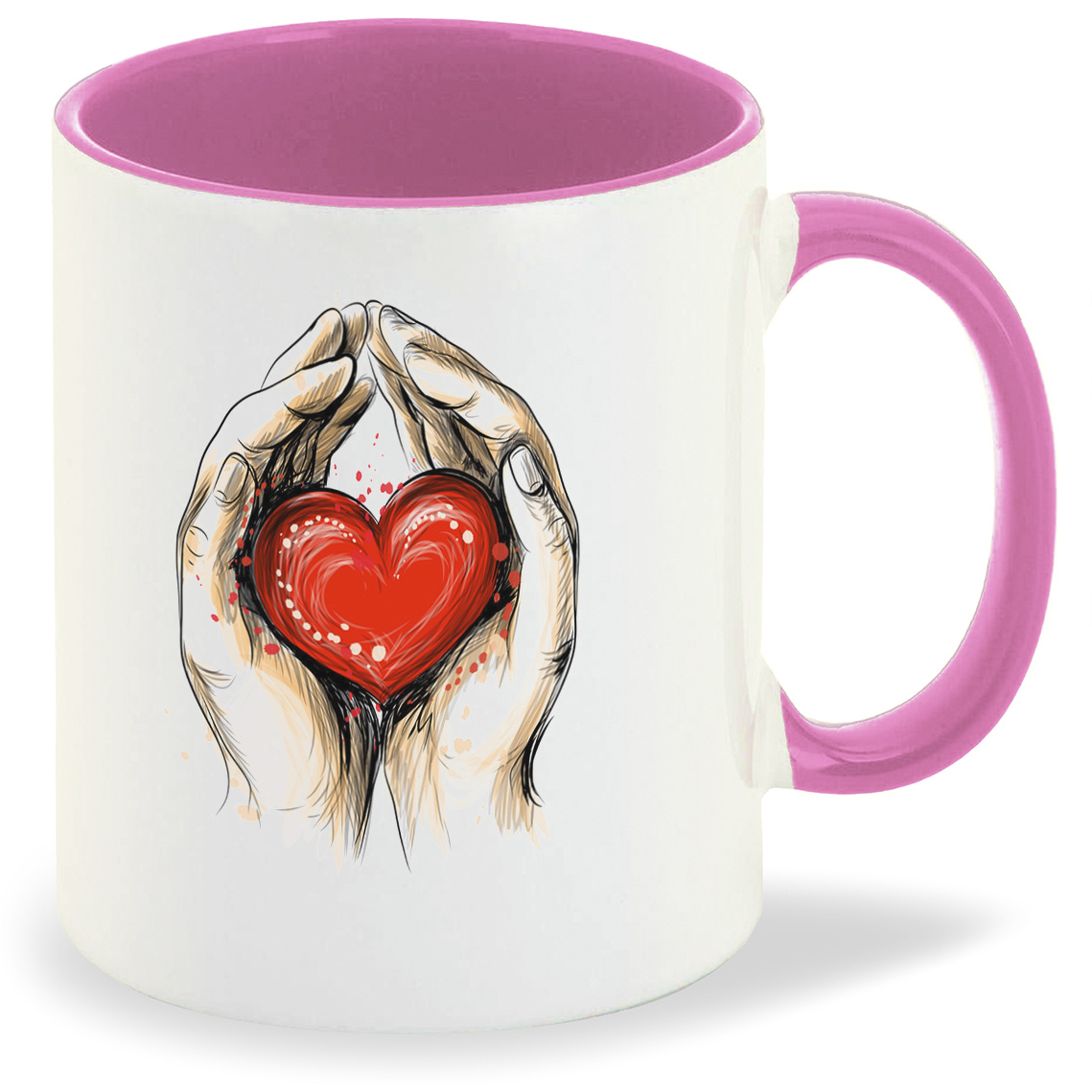 

Кружка CoolPodarok Илюстрация.Сердце в руках, Илюстрация.Сердце в руках