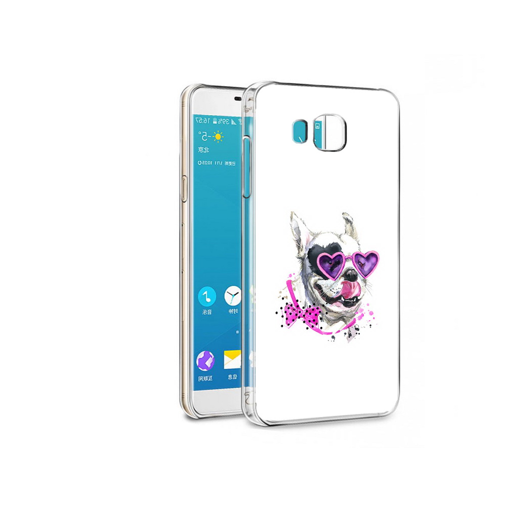 

Чехол MyPads Tocco для Samsung Galaxy Alpha акварельный пёс (PT13063.503.218), Прозрачный, Tocco