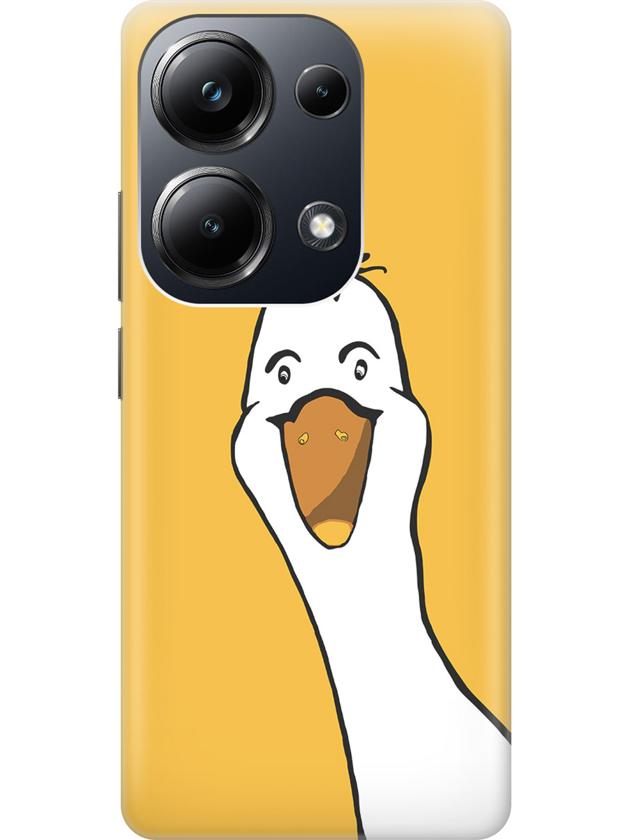 

Чехол на Xiaomi Redmi Note 13 Pro 4G / Poco M6 Pro 4G "Котик и нитки", Белый;желтый, 20012097