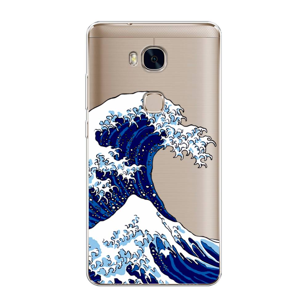

Чехол Awog на Honor 5X "Волна в Канагаве", Разноцветный, 60550-4