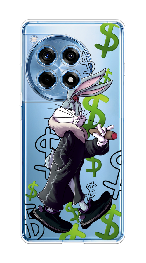 Чехол на OnePlus Ace 3 "Rich Bugs Bunny" 154550-1 зеленый,  черный,  голубой