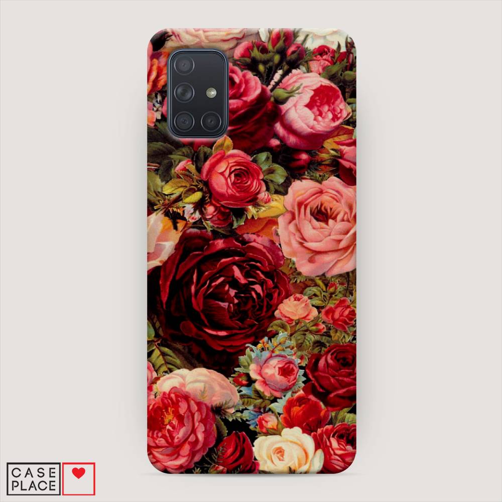 

Пластиковый чехол "Розы винтажные" на Samsung Galaxy A71, 29020-6