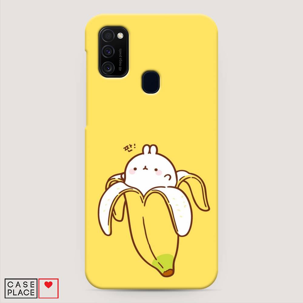 

Пластиковый чехол "Зайчик-бананчик" на Samsung Galaxy M30s, 29820-1