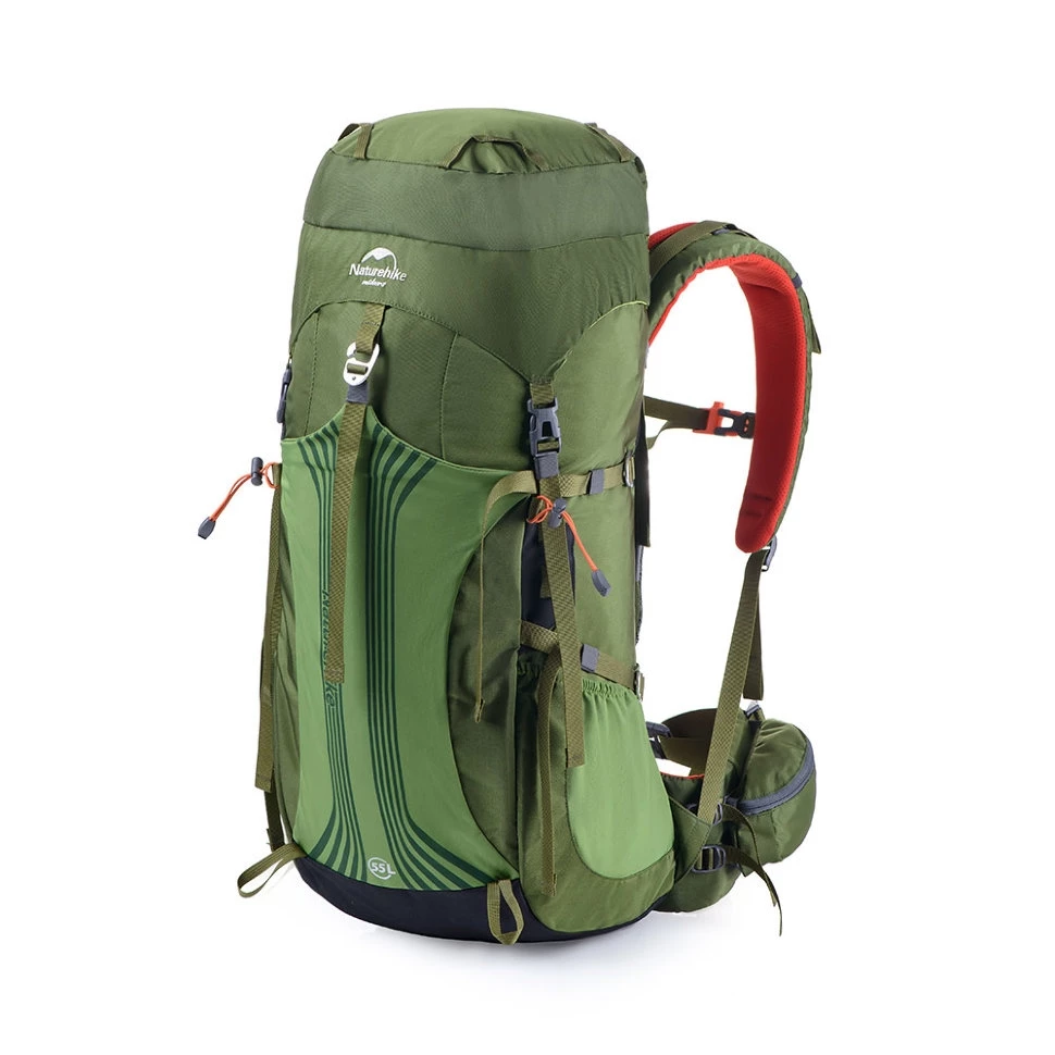 

Рюкзак Naturehike для походов, 55 л, зелёный, Зеленый, NH16Y020-Q