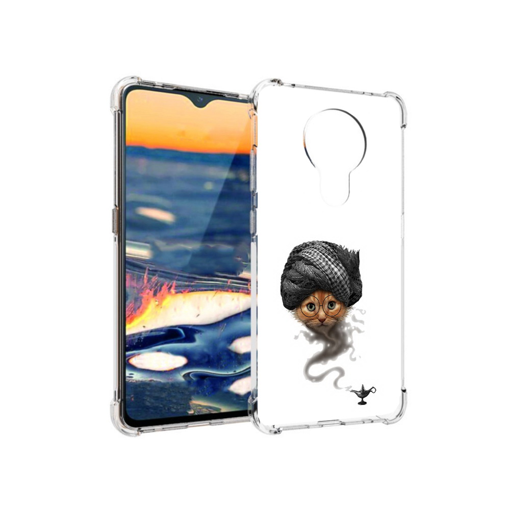 

Чехол MyPads Tocco для Nokia 5.3 кот джин (PT227052.106.398), Прозрачный, Tocco