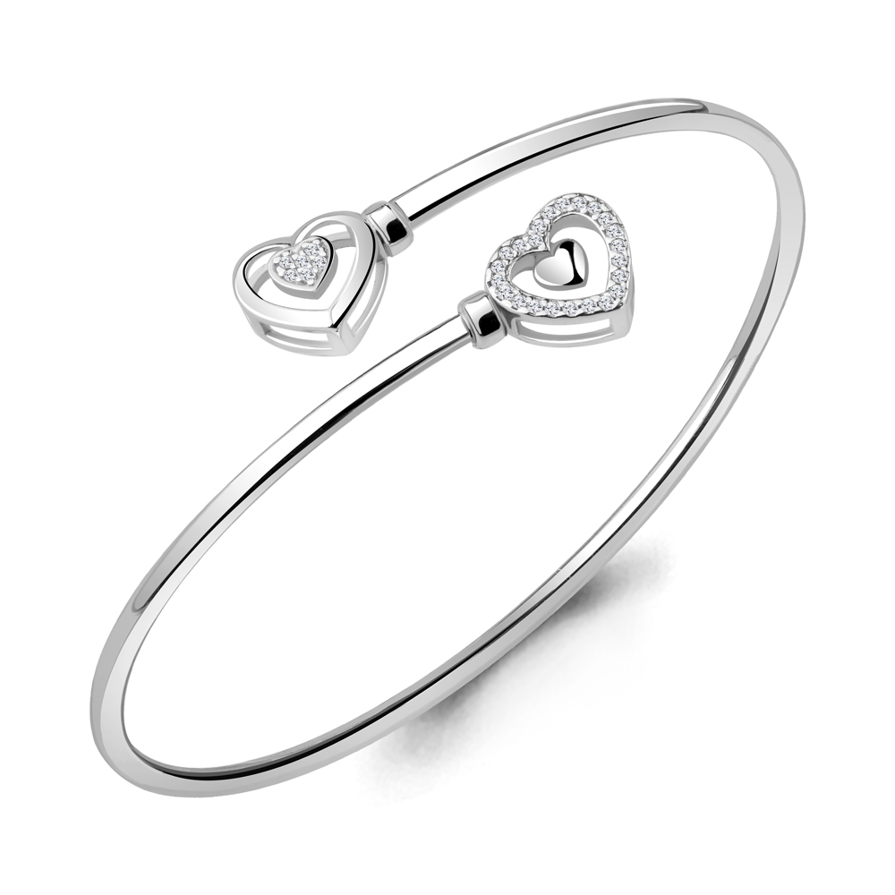 

Браслет из серебра с фианитом р. 19 Aquamarine 74164А_925_р, 74164А_925_р