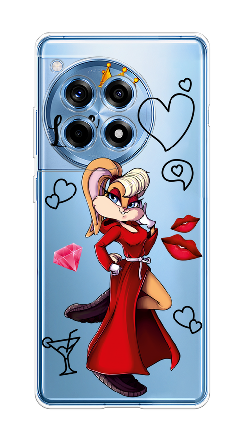 

Чехол на OnePlus Ace 3 "Rich Lola Bunny", Красный;бежевый;оранжевый, 154550-1