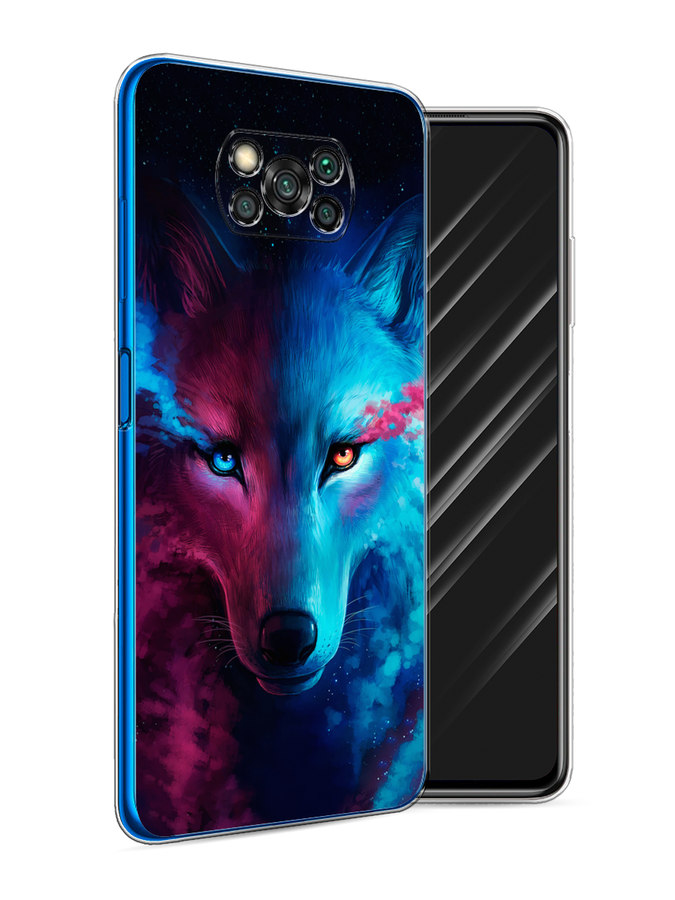 

Чехол Awog на Poco X3/X3 Pro "Волшебный волк", Разноцветный, 310650-1