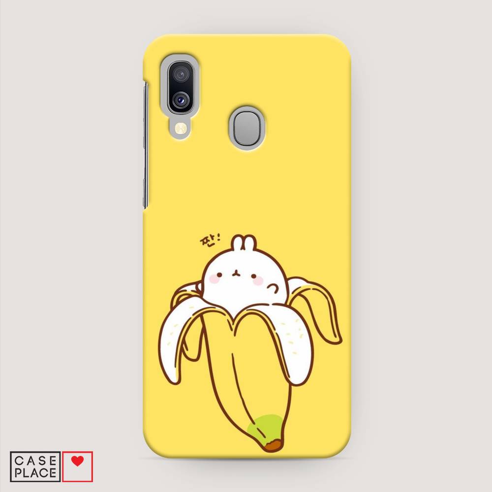 

Пластиковый чехол "Зайчик-бананчик" на Samsung Galaxy A40