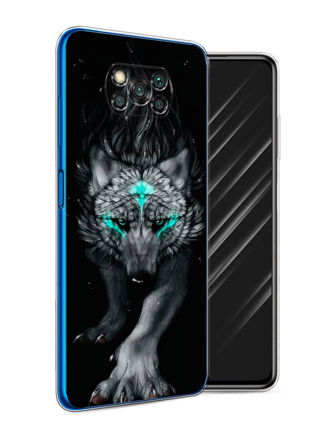 

Чехол Awog на Poco X3/X3 Pro "Волшебный волк", Разноцветный, 310650-2