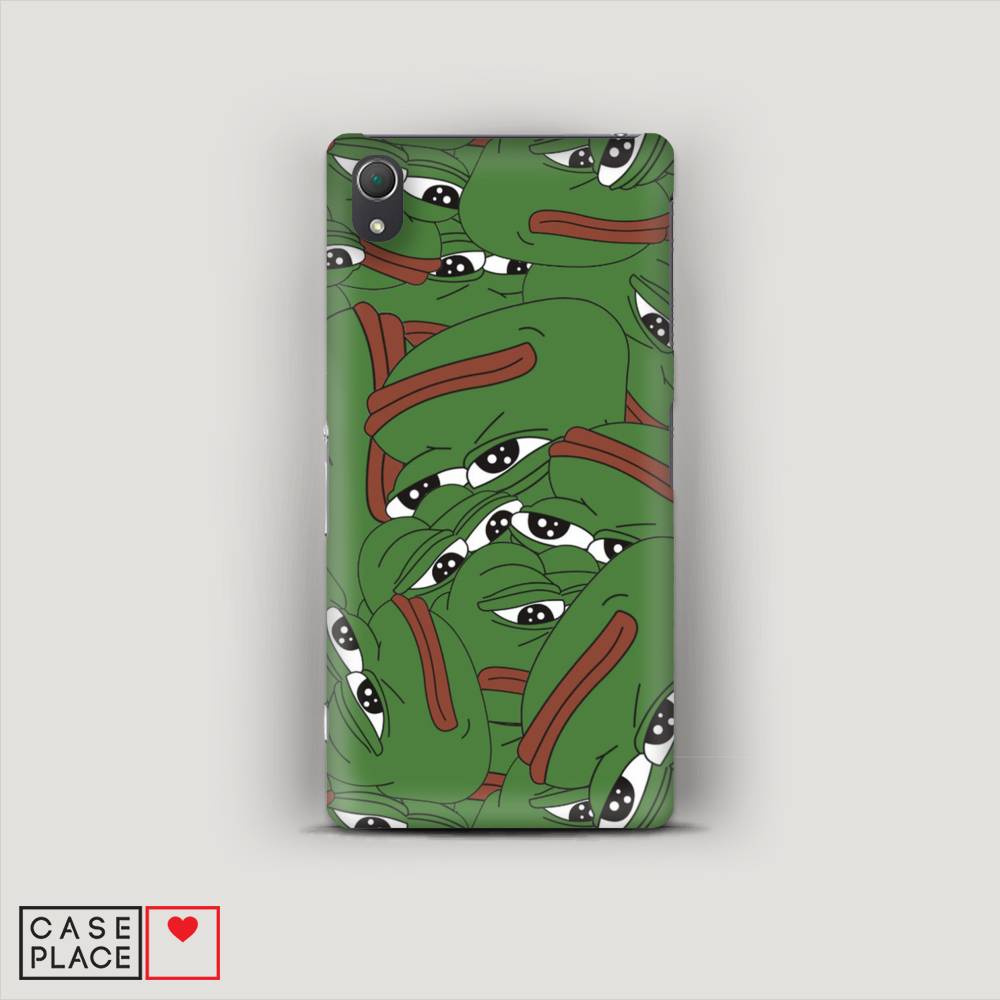 

Пластиковый чехол "Печальный frog" на Sony Xperia Z2