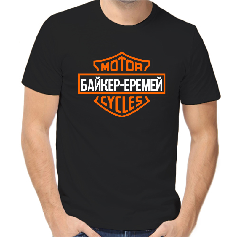 

Футболка мужская черная 56 р-р байкер еремей, Черный, fm_bayker_eremey