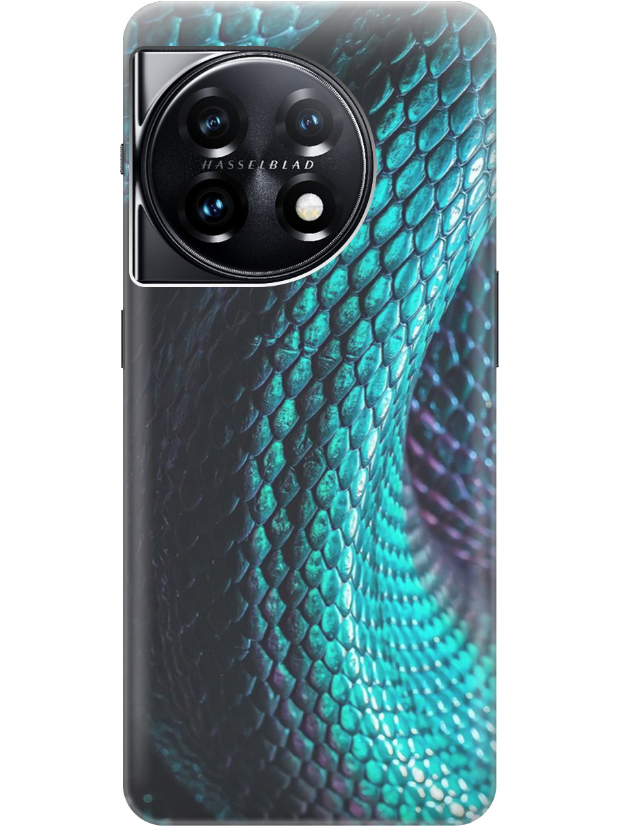 

Силиконовый чехол на OnePlus 11 с принтом "Переливающаяся змея" прозрачный, Зеленый;синий, 20000124
