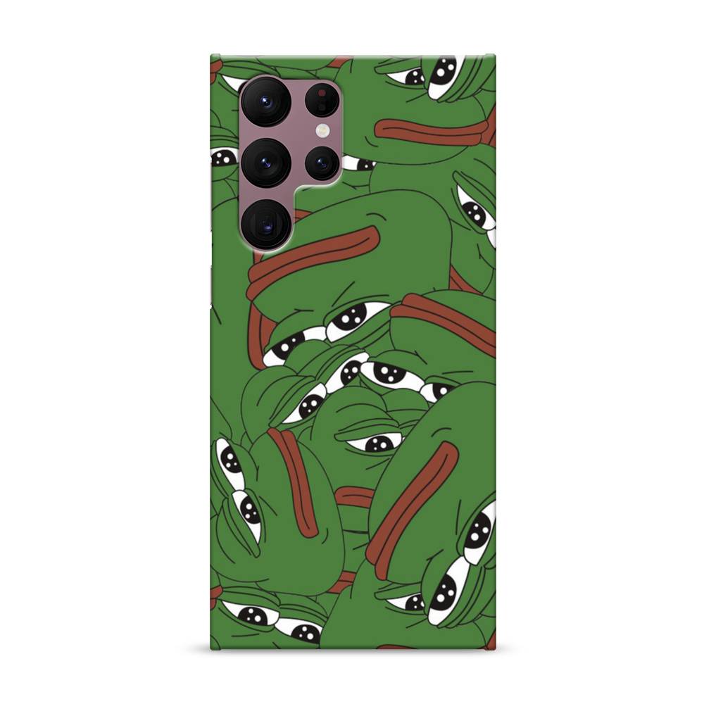 

Пластиковый чехол "Печальный frog" на Samsung Galaxy S22 Ultra, 2104020-7