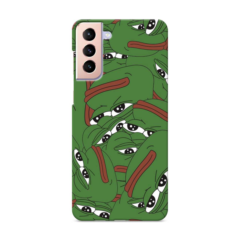 

Пластиковый чехол "Печальный frog" на Samsung Galaxy S21 +, 2102120-7