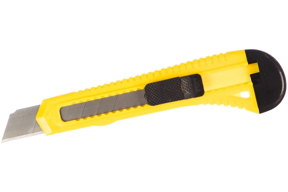 фото Нож с сегментированным лезвием rexant, 18 мм., корпус пластик