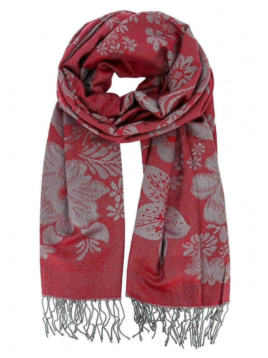 

Палантин женский Dalinnica Цветы бордовый, 200х70 см, Цветы