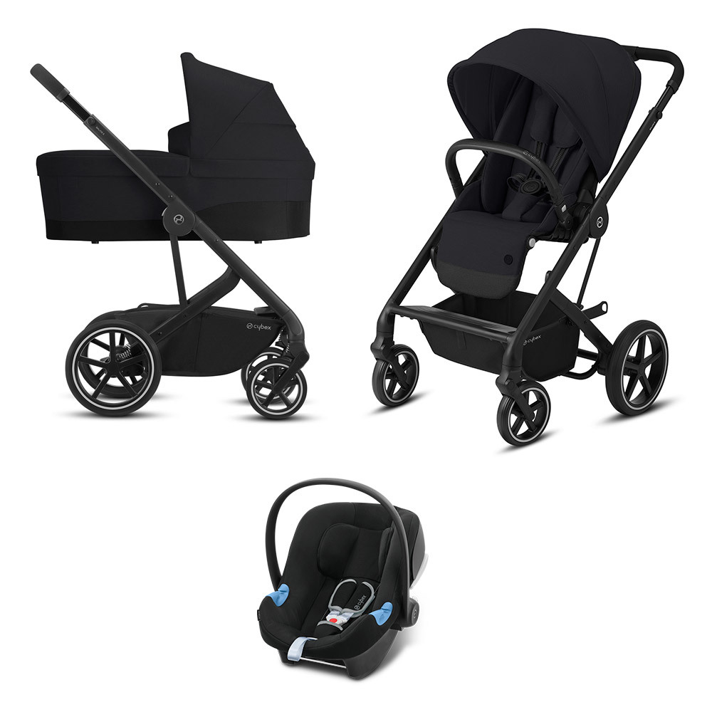 

Коляска 3 в 1 Cybex Balios S Lux BLK 3 в 1 цвет Deep Black 521002115-B3