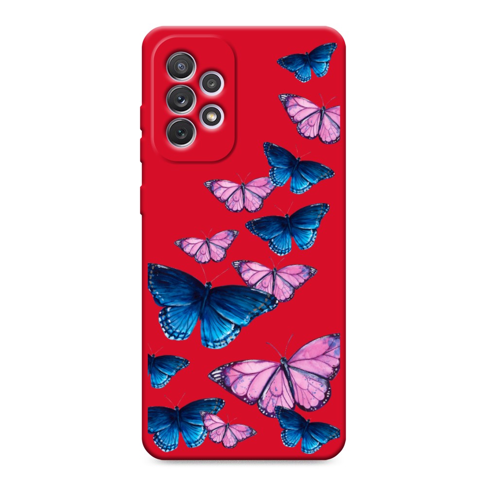 

Чехол Awog на Samsung Galaxy A73 "Полет бабочек", Синий;черный;розовый, 2104653-1