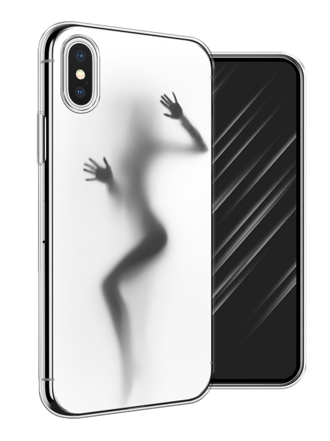 

Чехол Awog на Apple iPhone XS (10S) / Айфон XS (10S) "Девушка в душе", Разноцветный, 11850-7