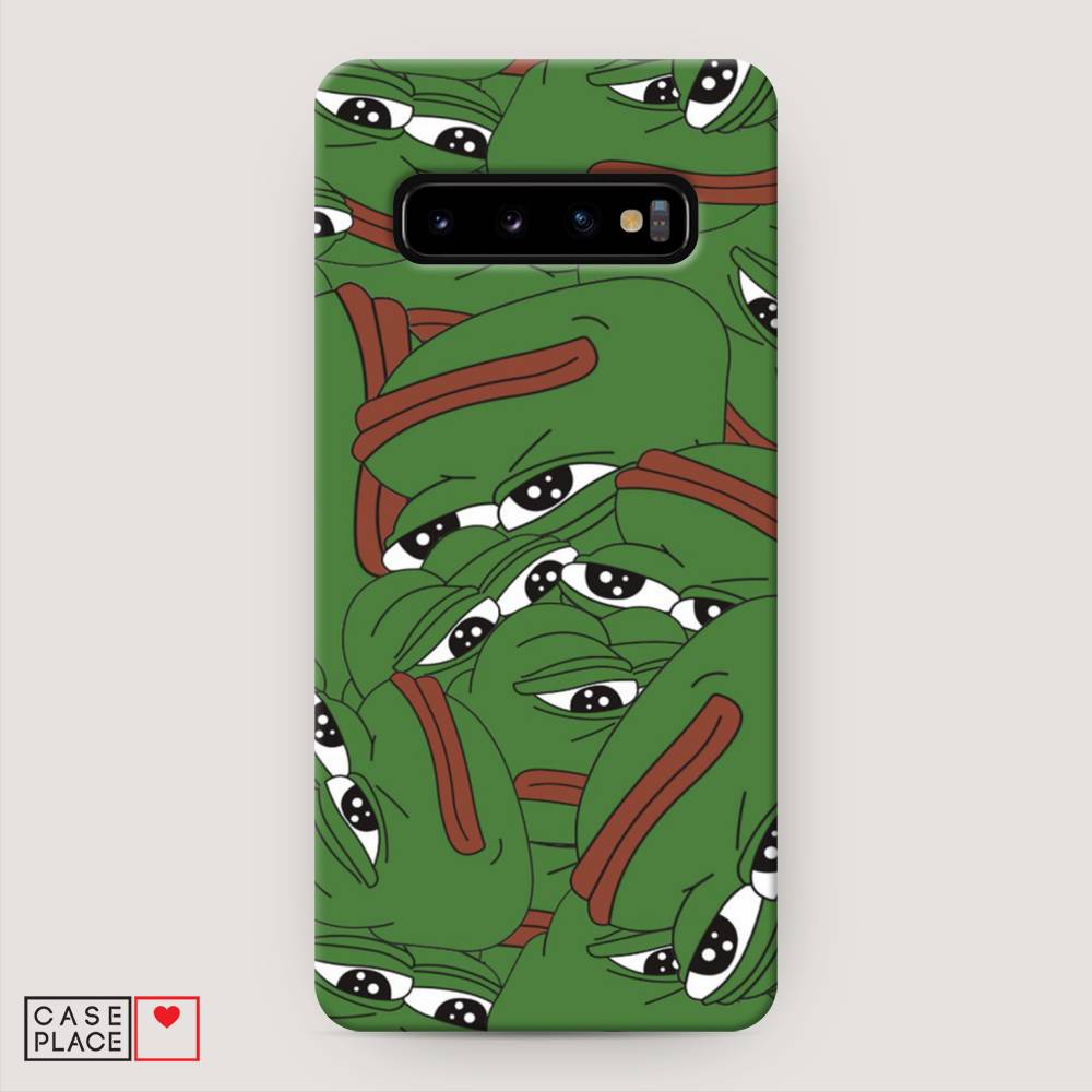 

Пластиковый чехол "Печальный frog" на Samsung Galaxy S10 +, 27120-7