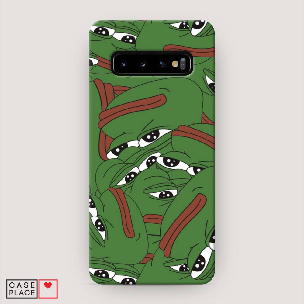 

Пластиковый чехол "Печальный frog" на Samsung Galaxy S10, 27020-7