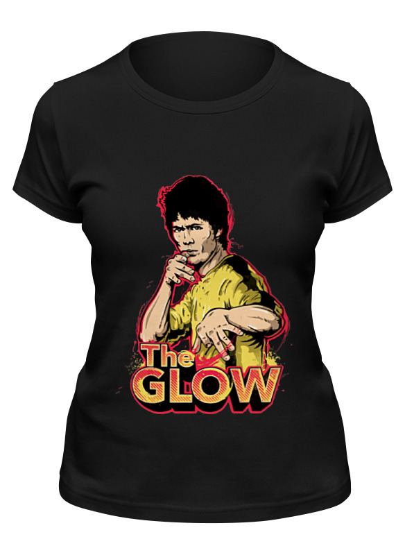 

Футболка женская Printio Брюс ли (the glow) черная M, Черный, Брюс ли (the glow)