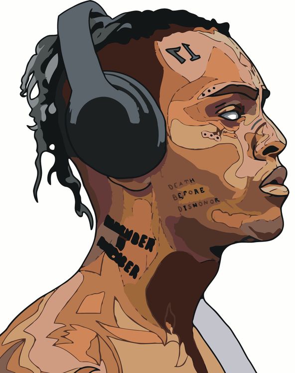 

Картина по номерам Живопись по Номерам «XXXTENTACION 1», xxxtentacion-001