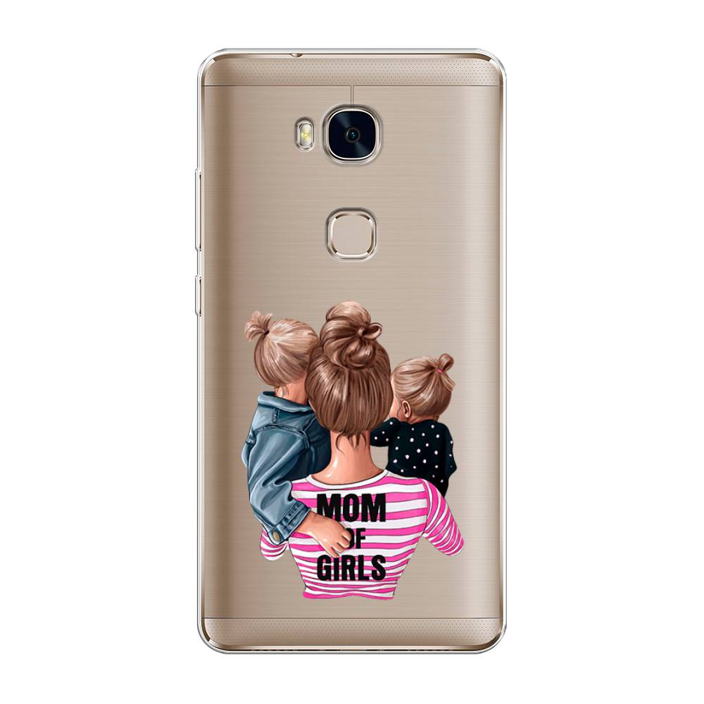 

Чехол Awog на Honor 5X "Mom of Girls", Разноцветный, 60550-6