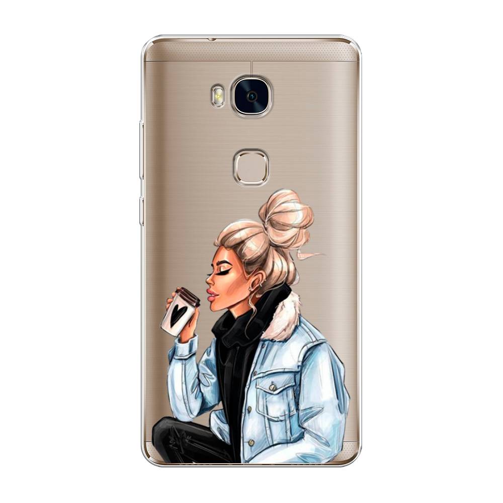 

Чехол Awog на Honor 5X "Cute girl", Разноцветный, 60550-7