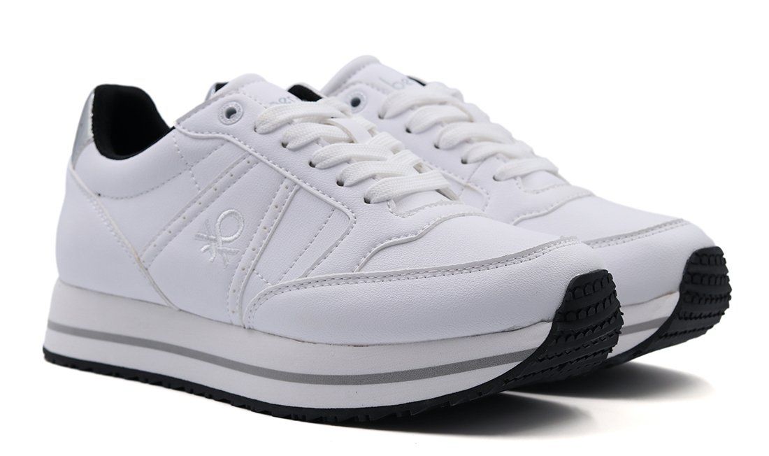 

Кроссовки женские United Colors of Benetton Eva Jogging BTW123200 белые 37 EU, Eva Jogging BTW123200