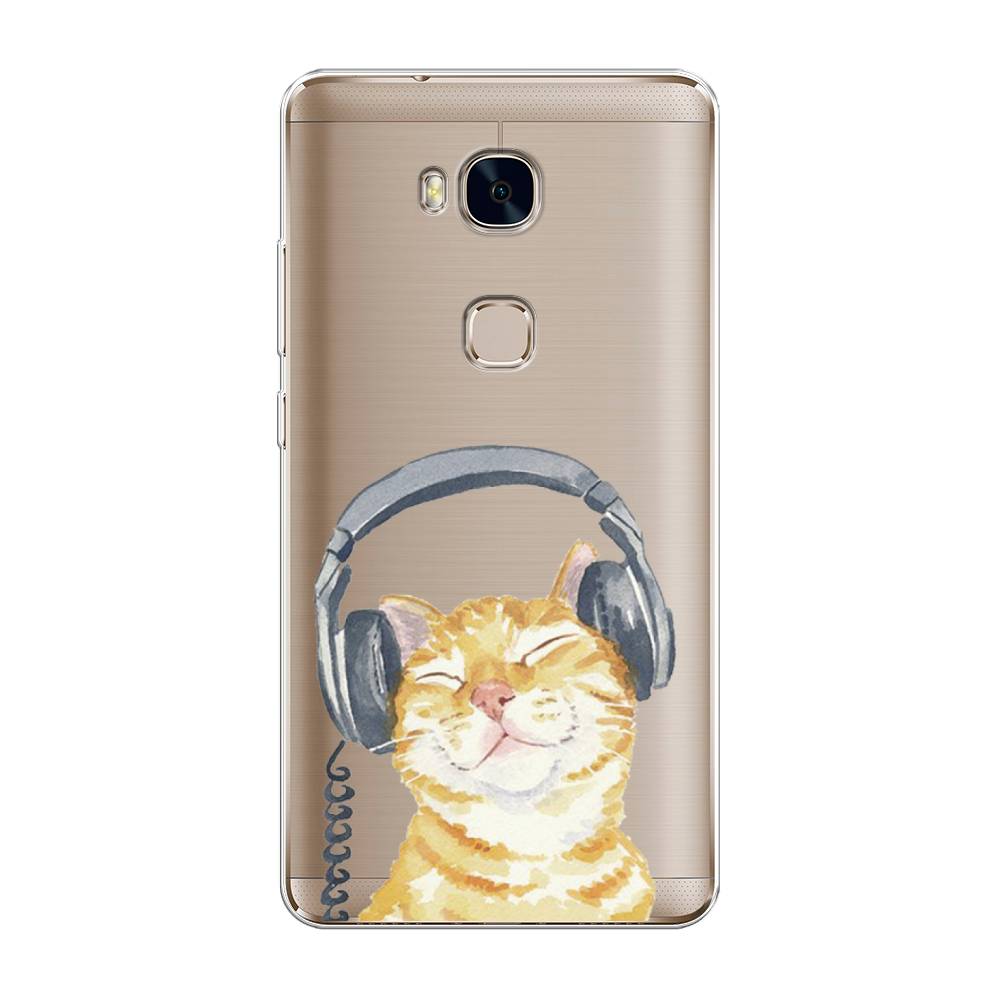 

Чехол Awog "Кот меломан" для Honor 5X