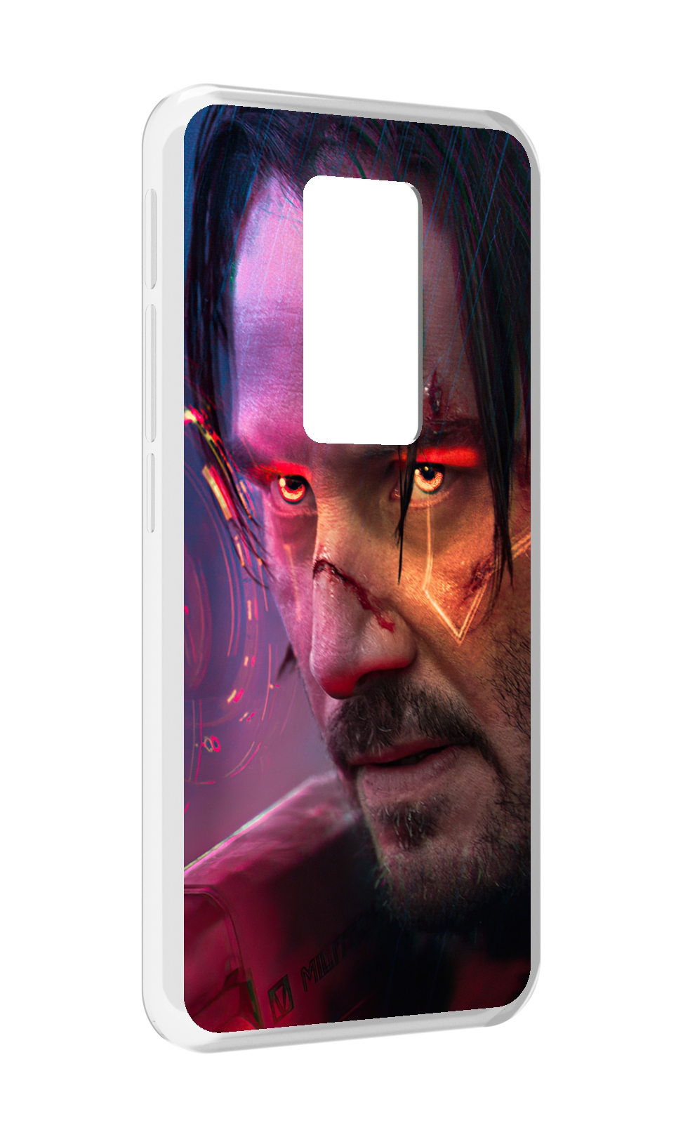 

Чехол MyPads cyberpunk 2077 Джонни Сильверхенд для Motorola Defy 2021, Прозрачный, Tocco