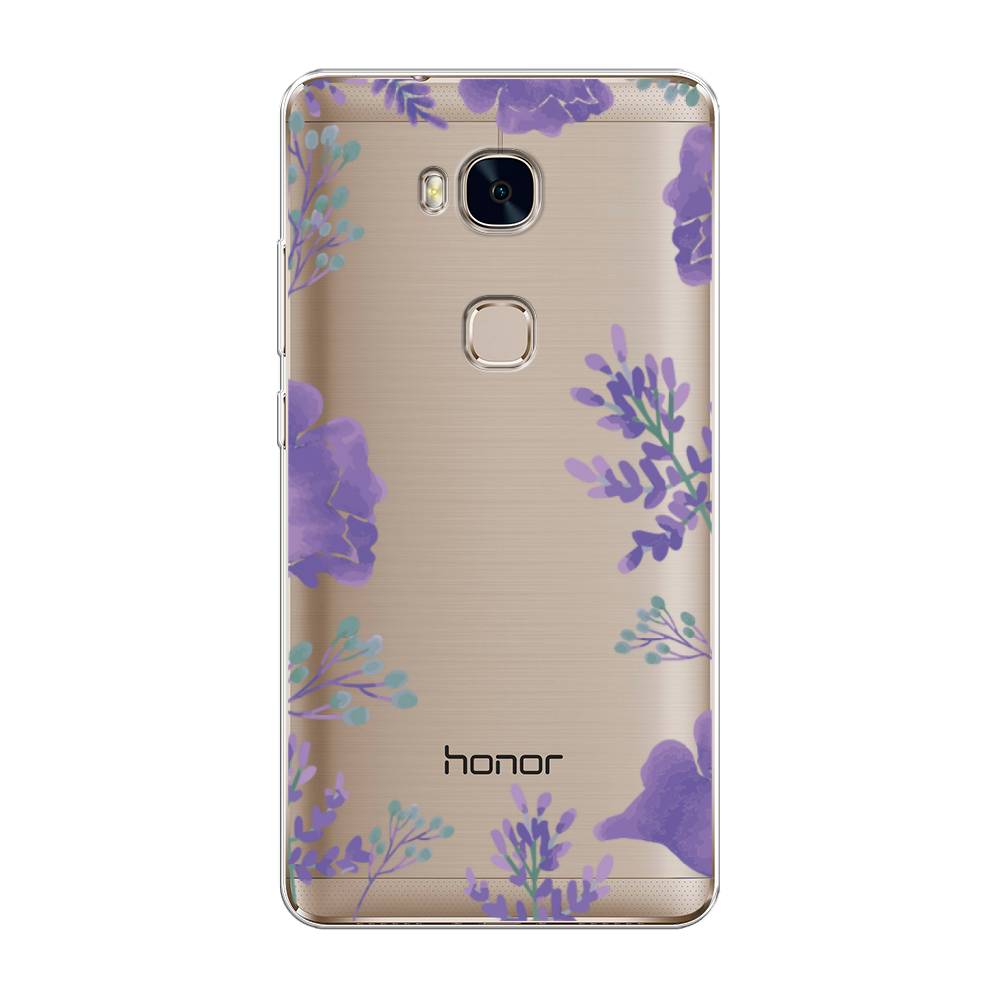 

Чехол Awog на Honor 5X "Сиреневая цветочная рамка", Разноцветный, 60550-8