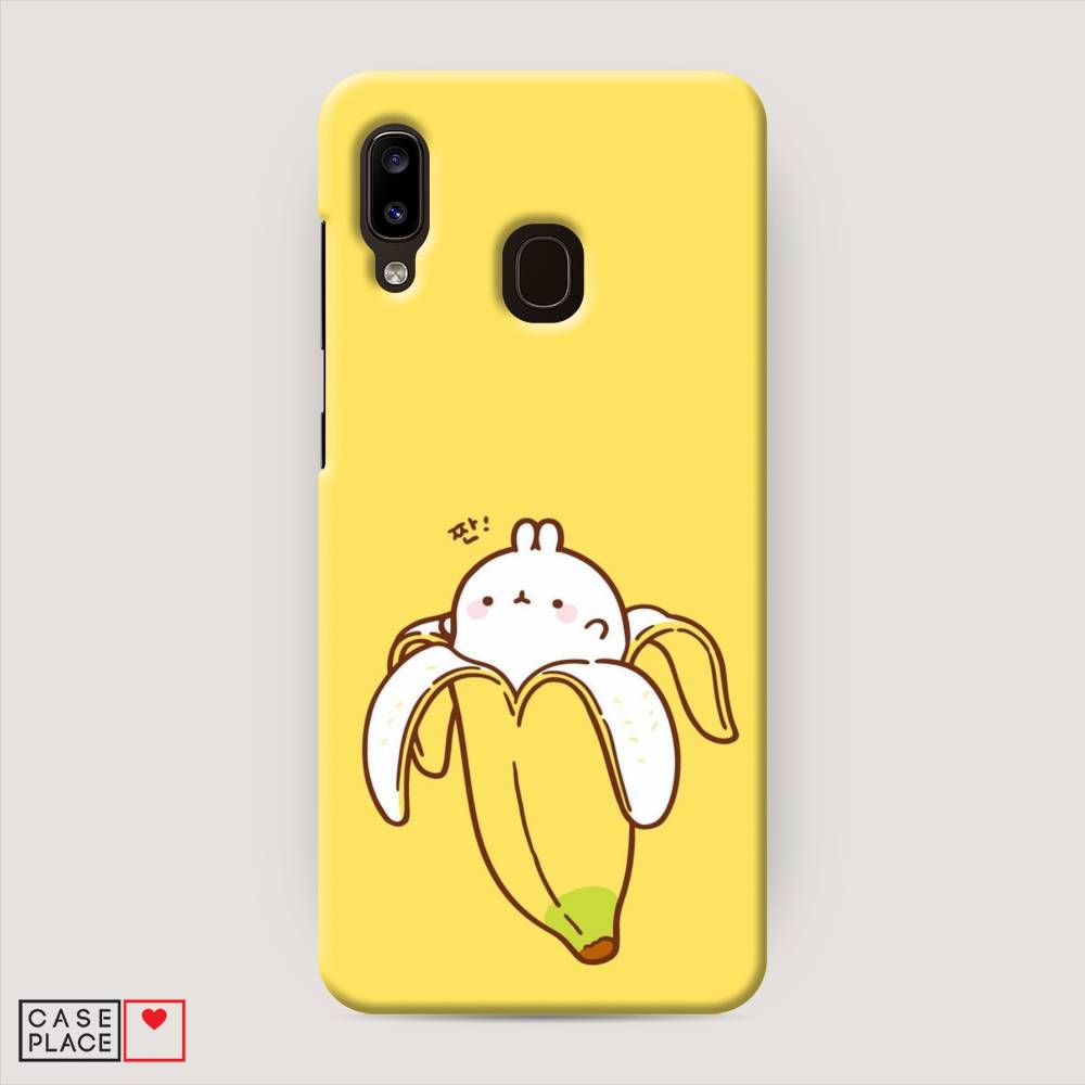 

Пластиковый чехол "Зайчик-бананчик" на Samsung Galaxy A20, 27620-1