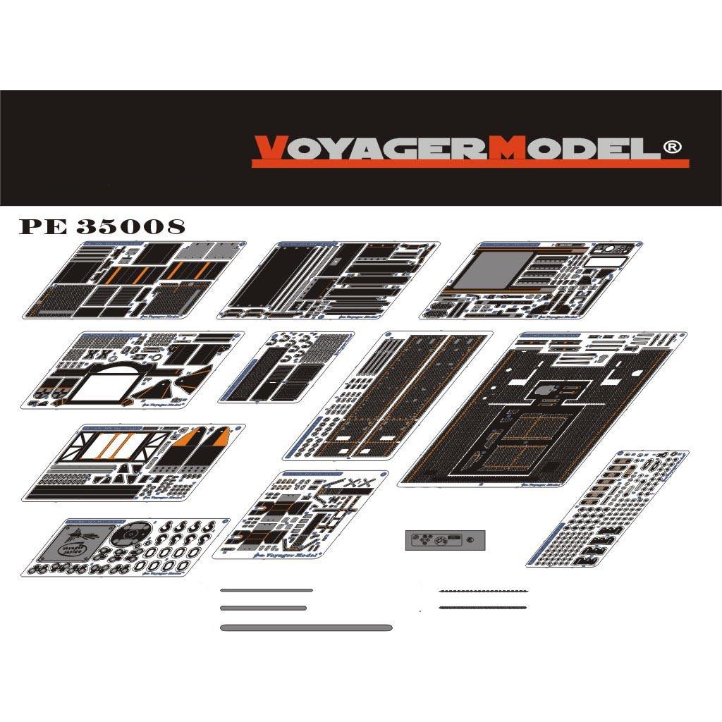 

Фототравление Voyager Model 1/35 для SLT-56 "Франциска"PE35008, Однотонный