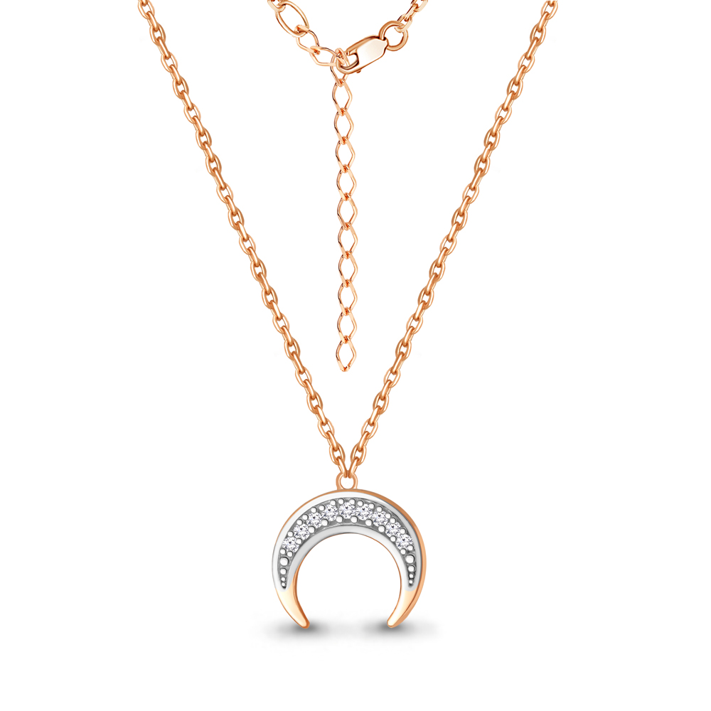 

Колье из серебра с фианитом 40 см Aquamarine 73652А_925_з, 73652А_925_з