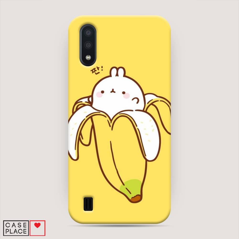 

Пластиковый чехол "Зайчик-бананчик" на Samsung Galaxy A01