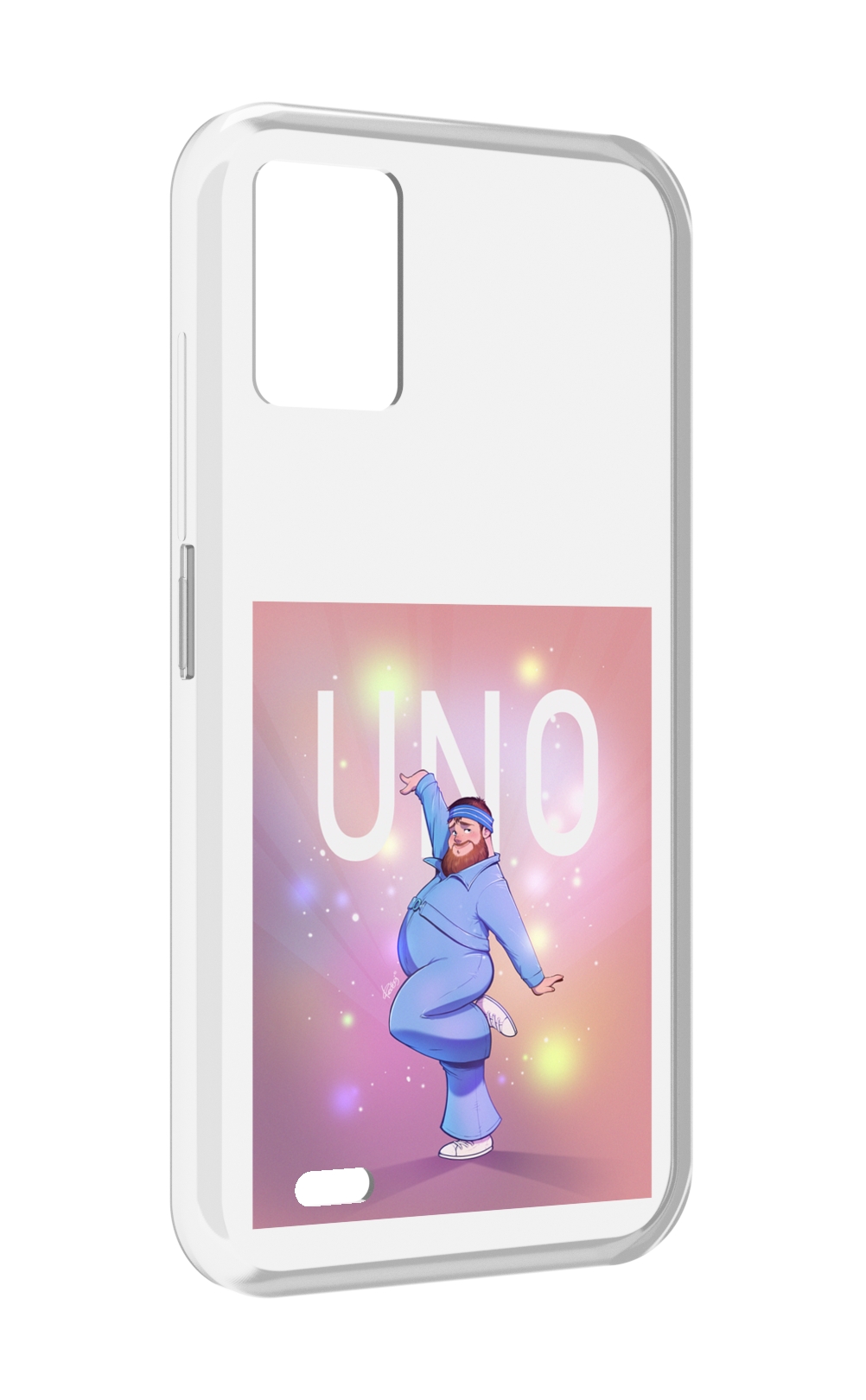 

Чехол задняя-панель-накладка-бампер MyPads UNO-танцор для UMIDIGI Bison 1 противоударный, Прозрачный, Tocco