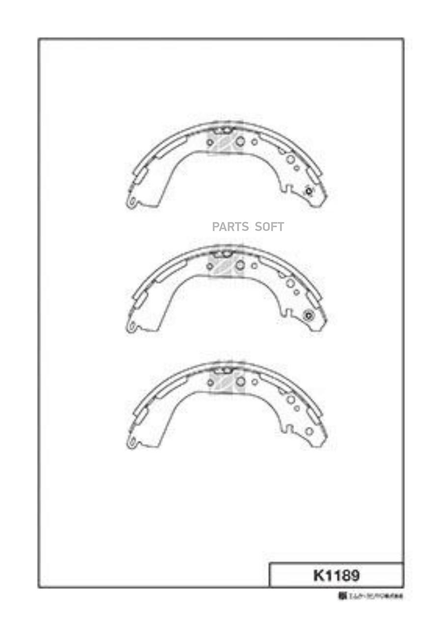 

Тормозные колодки Kashiyama барабанные задние K1189
