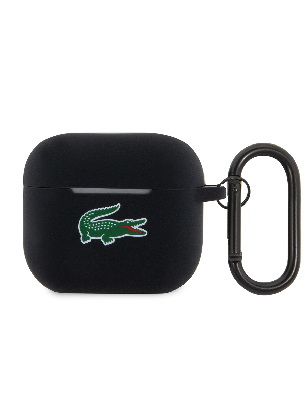 

Чехол Lacoste для AirPods 3 силиконовый с принтом Croc Logo Black, Черный