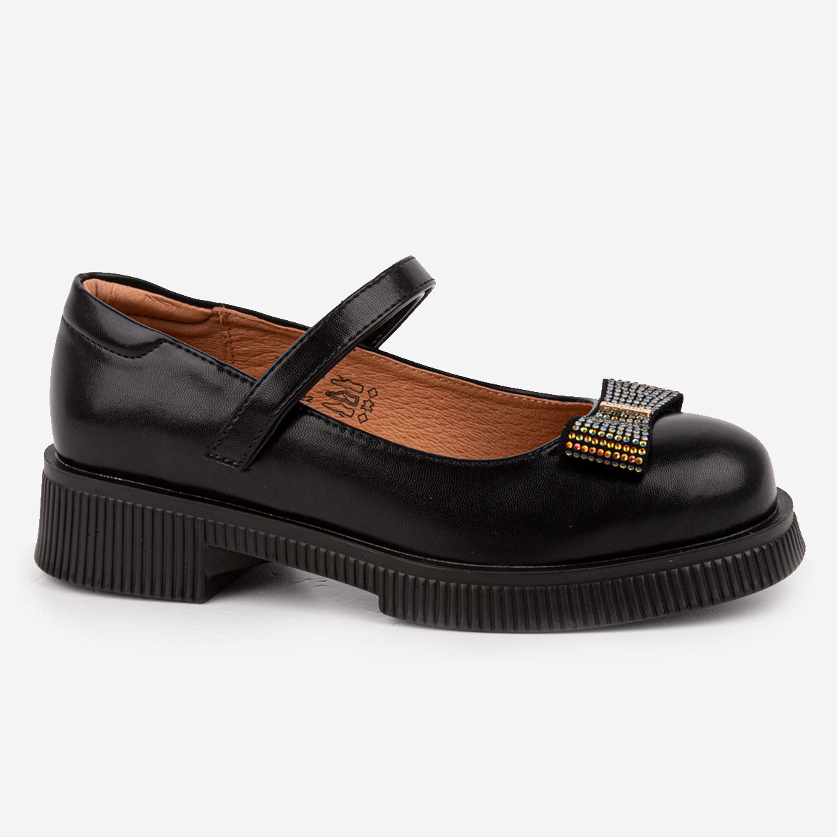 Туфли детские Kapika 23904п-1, цвет черный, размер 36 EU