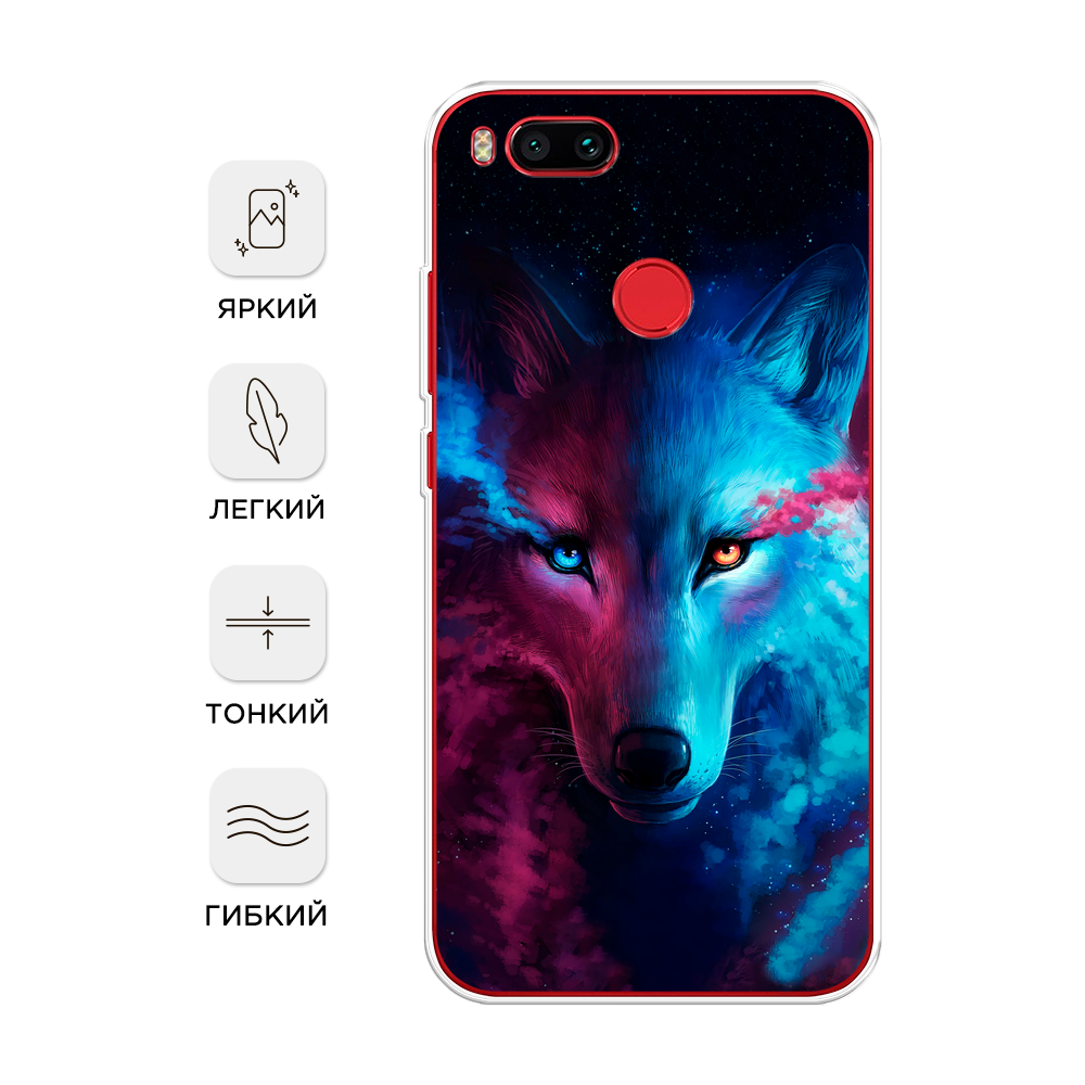 

Чехол Awog на Xiaomi Mi 5X "Волшебный волк", Разноцветный, 32350-1